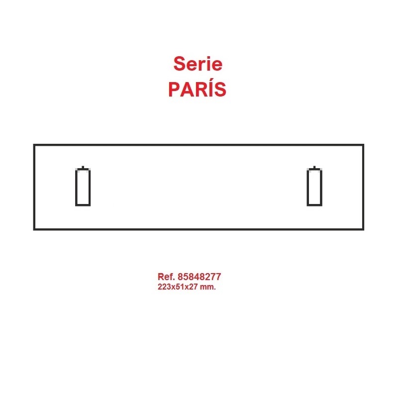 Estuche París Pulsera extendida 223x51x27 mm.